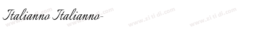 Italianno Italianno字体转换